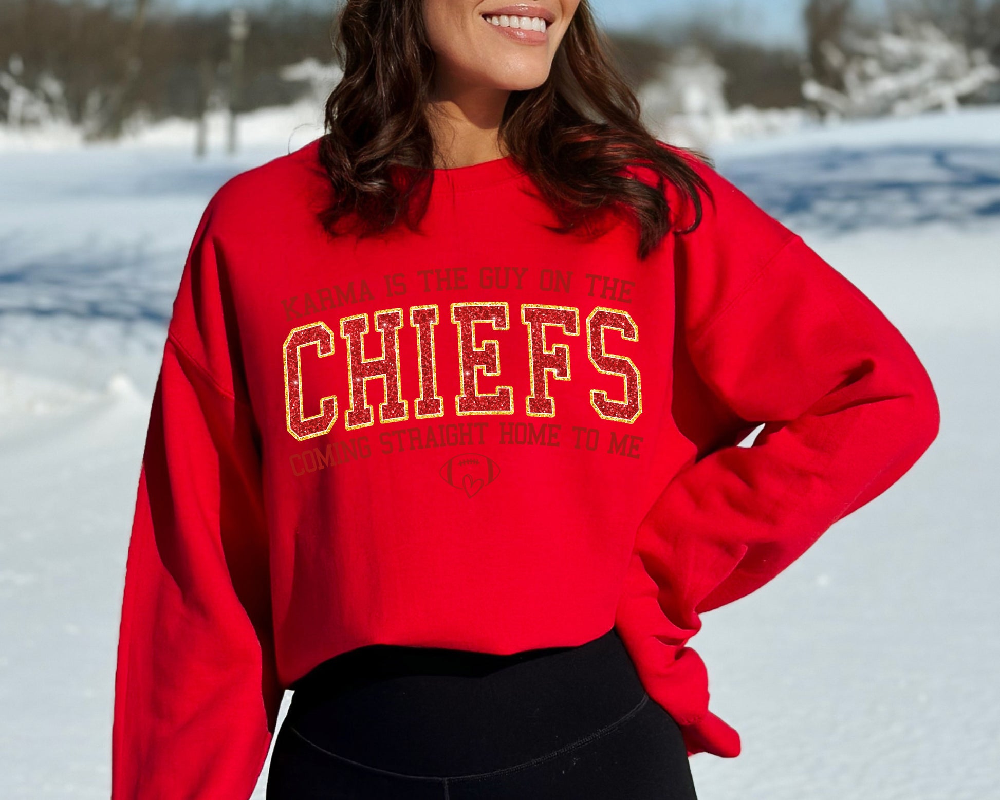 Karma Is The Guy On The Chiefs Sweatshirt, Sweat Travis Scott, Chiefs Era Sweatshirt-newamarketing