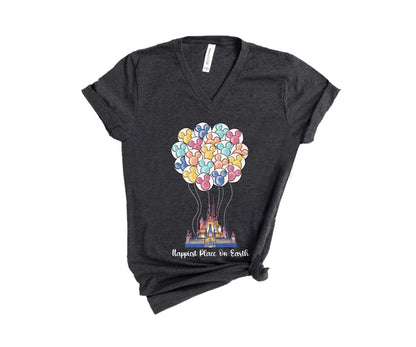 Happiest Place on Earth Shirt, Disney Up Shirt, Disneyland Mickey Shirt-newamarketing