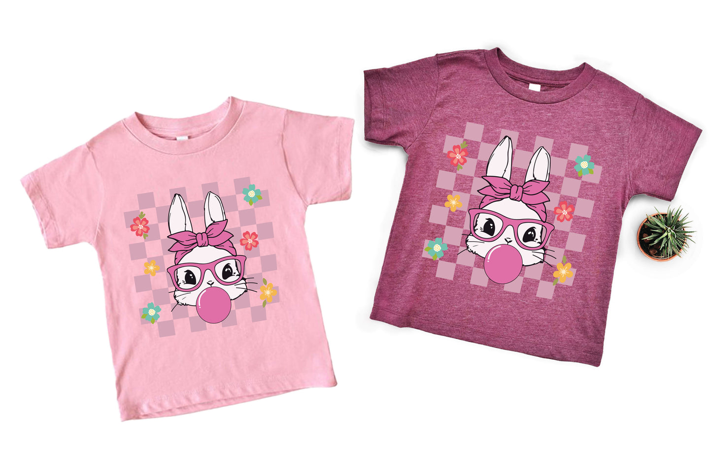 Easter Bunny Shirt, Pink Easter Bunny, Bunny With Glasses T-Shirt-newamarketing