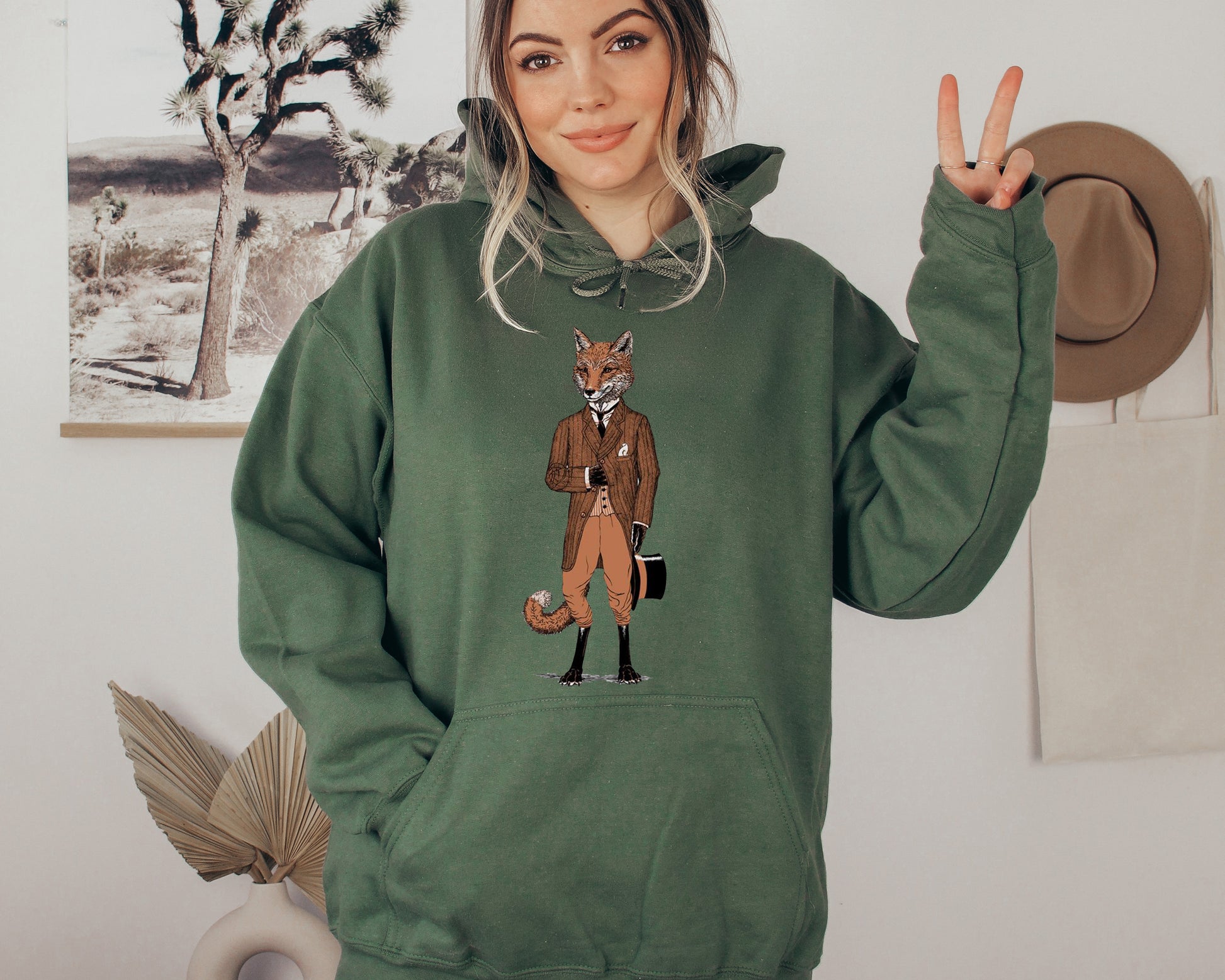 Fox Sweatshirt, Hoodies with Animals, Fox Sweatshirt Womens-newamarketing