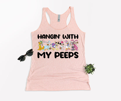 Hangin' With My Peeps Shirt, Disney Easter T-Shirts, Happy Easter Disney-newamarketing