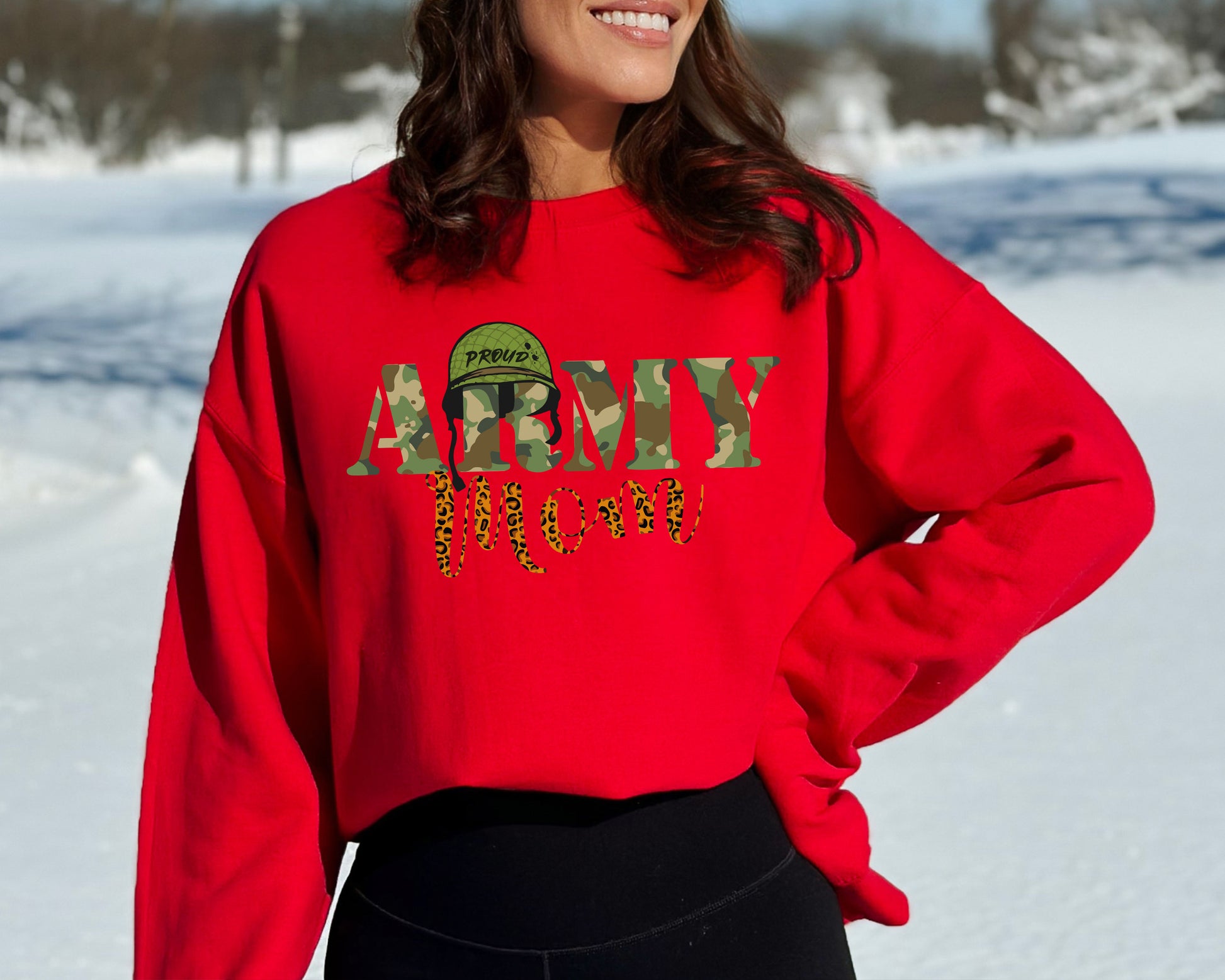 Army Mom Sweatshirt, Gifts For Army Mom, Proud Army Mom Hoodie-newamarketing
