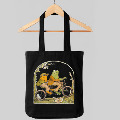 Frog and Toad Tote Bag, Frog Tote Bag, Cute Frog Tote Bag-newamarketing