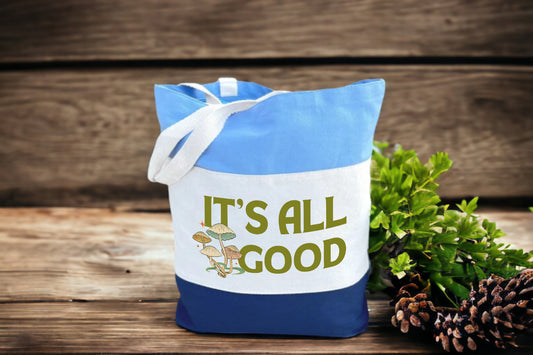 It's All Good Tote Bag, Inspirational Bag, Tri Color Tote Bag-newamarketing