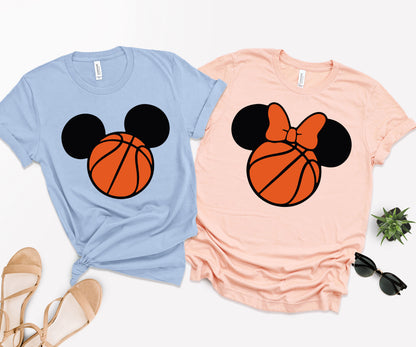 Mickey Basketball Shirt, Disney Basketball Shirt, Mickey Head Shirt-newamarketing