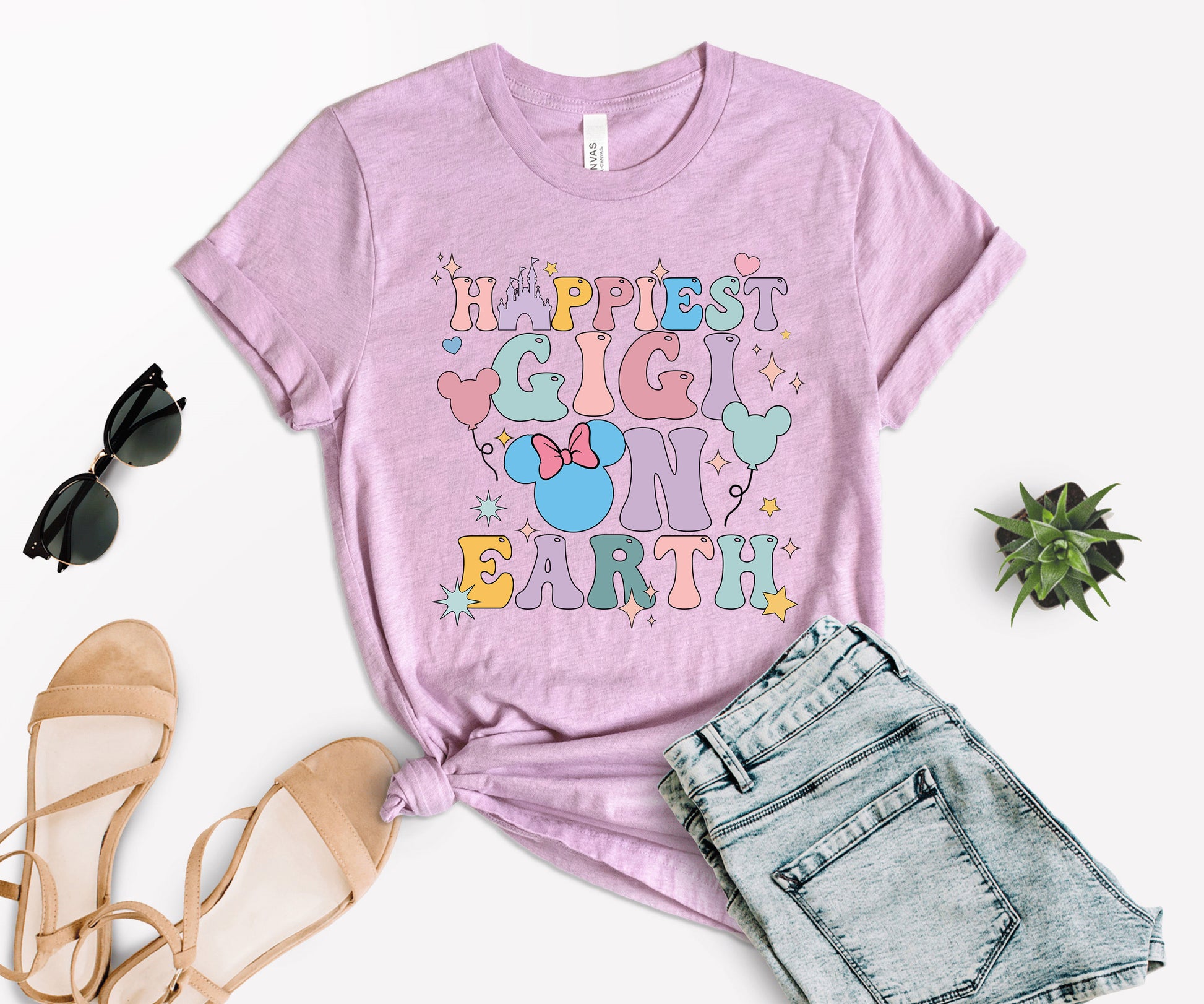 Happiest Gigi on Earth Shirt, Disney Grandma Shirt, Gigi Disney Shirt-newamarketing