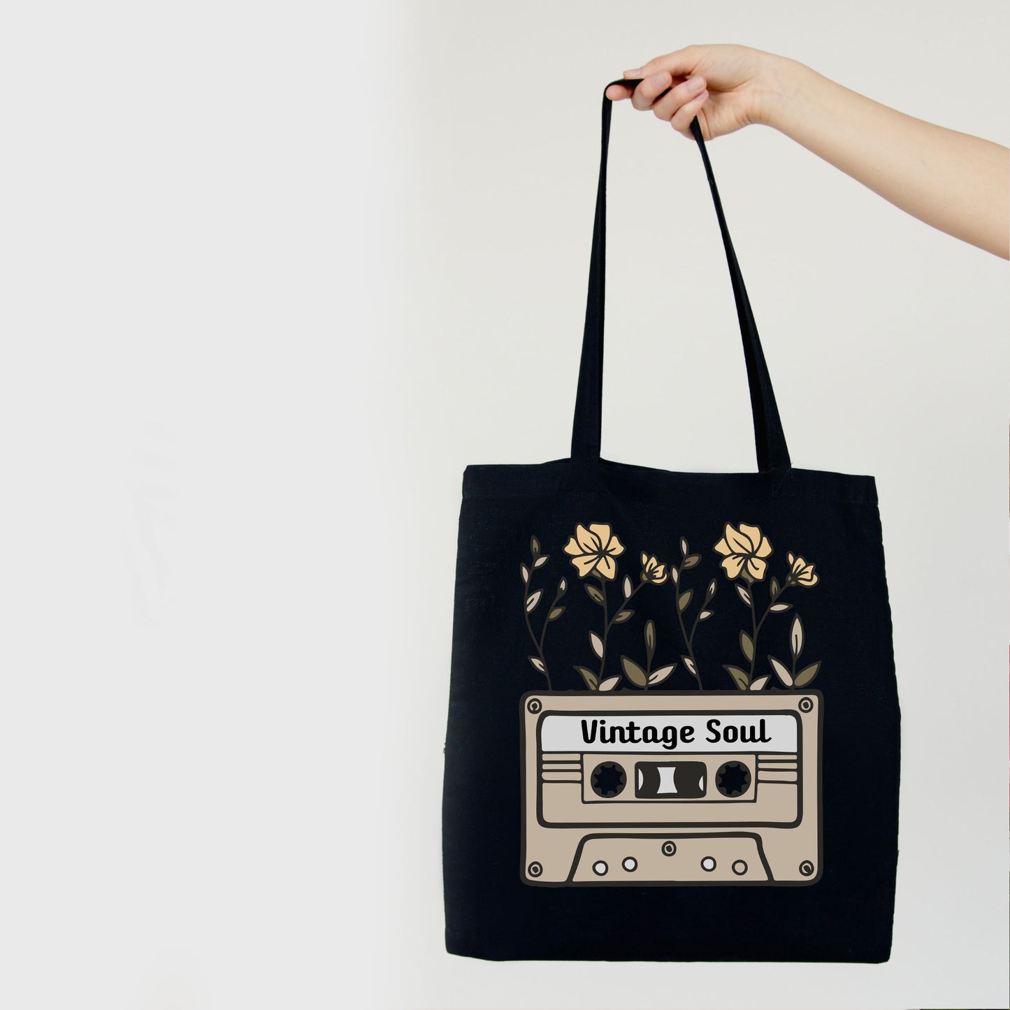 Music Lover Gift, Cassette Tote Bag, Vintage Tote Bags-newamarketing