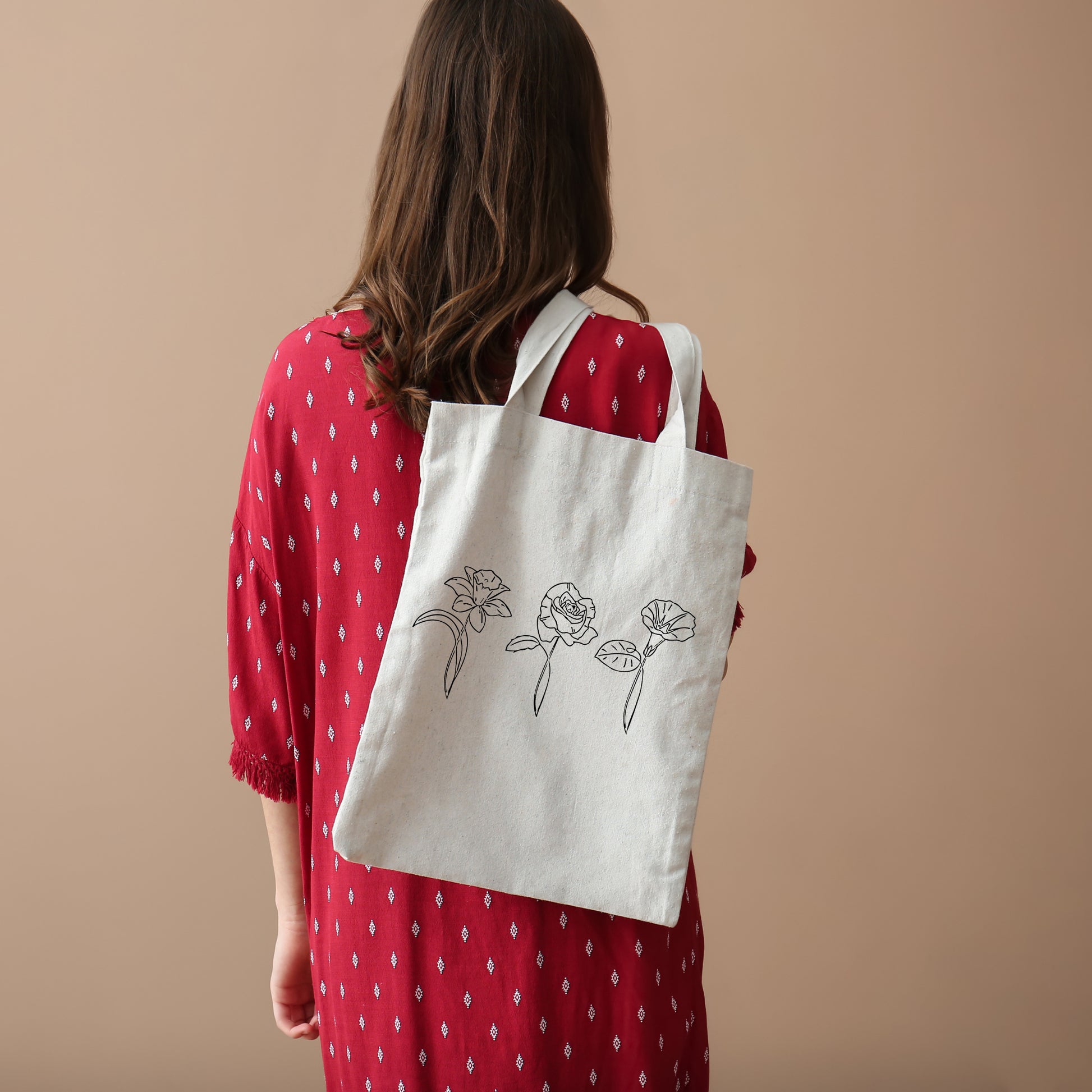 Birth Month Flower, Custom Tote Bag, Birthday Tote Bags-newamarketing