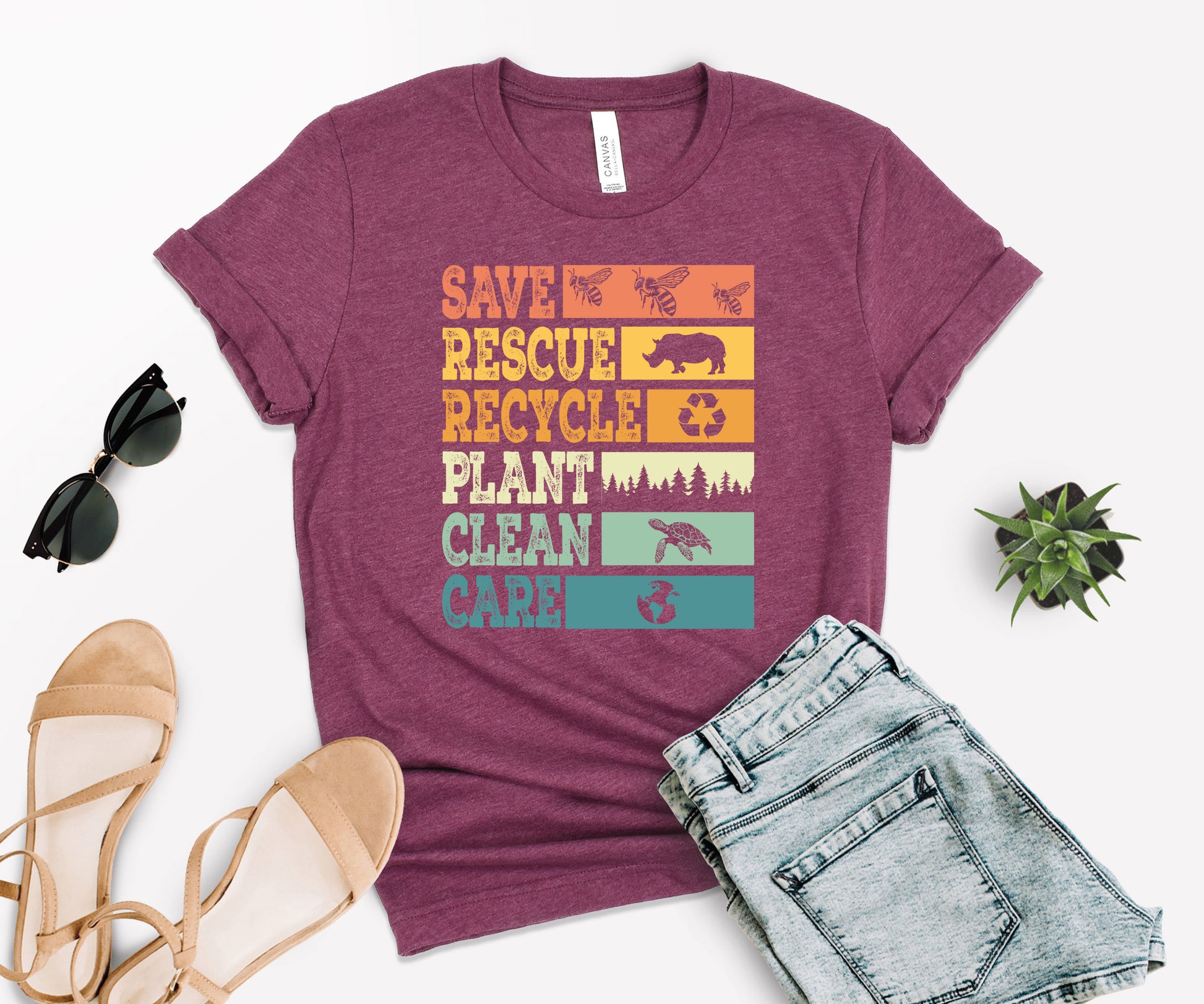 Save The World Shirt, Save The Planet Tee, Nature Lover T-Shirt-newamarketing