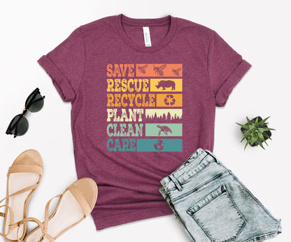 Save The World Shirt, Save The Planet Tee, Nature Lover T-Shirt-newamarketing