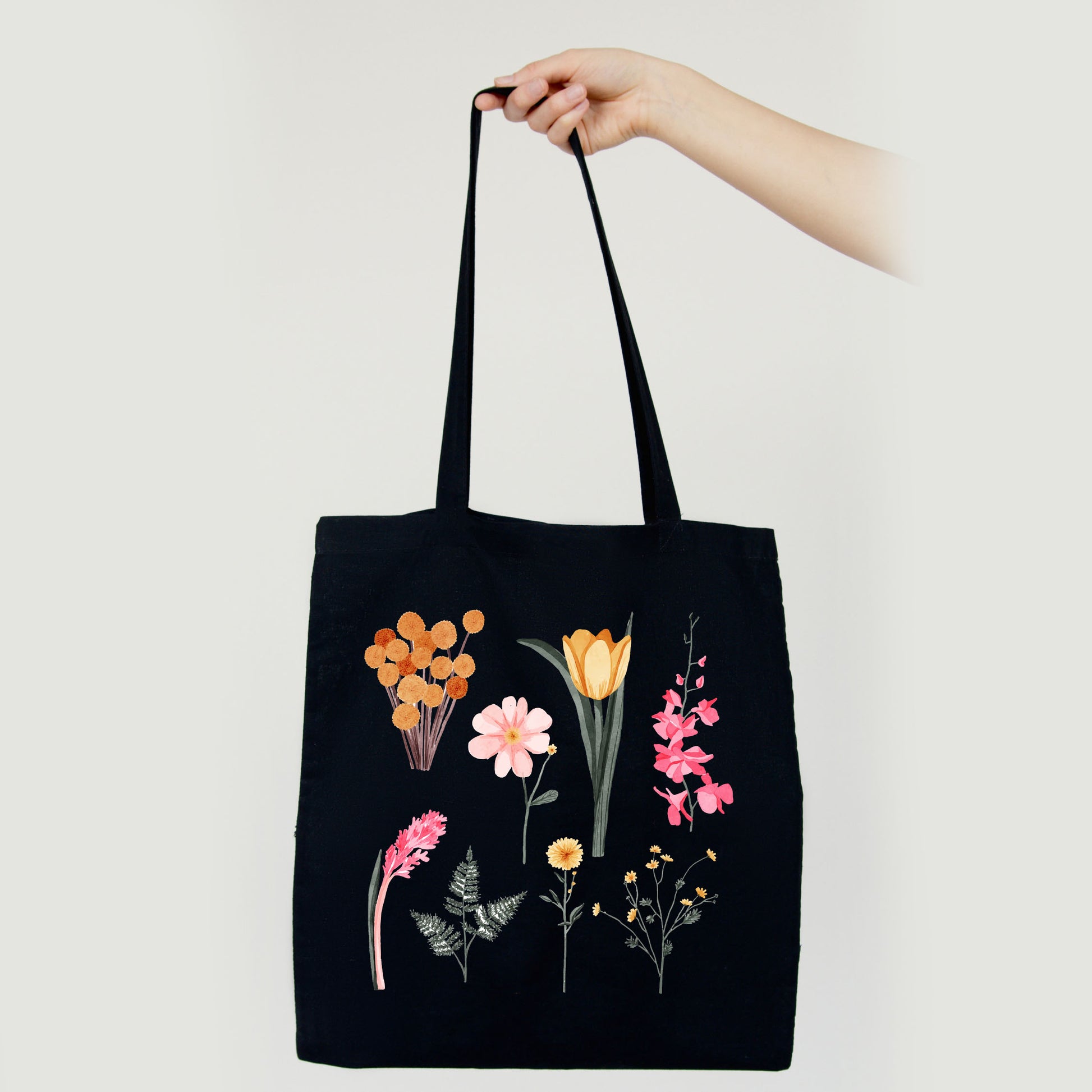 Wildflower Tote Bag, Watercolor Tote Bag, Floral Tote Bag-newamarketing