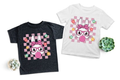 Easter Bunny Shirt, Pink Easter Bunny, Bunny With Glasses T-Shirt-newamarketing