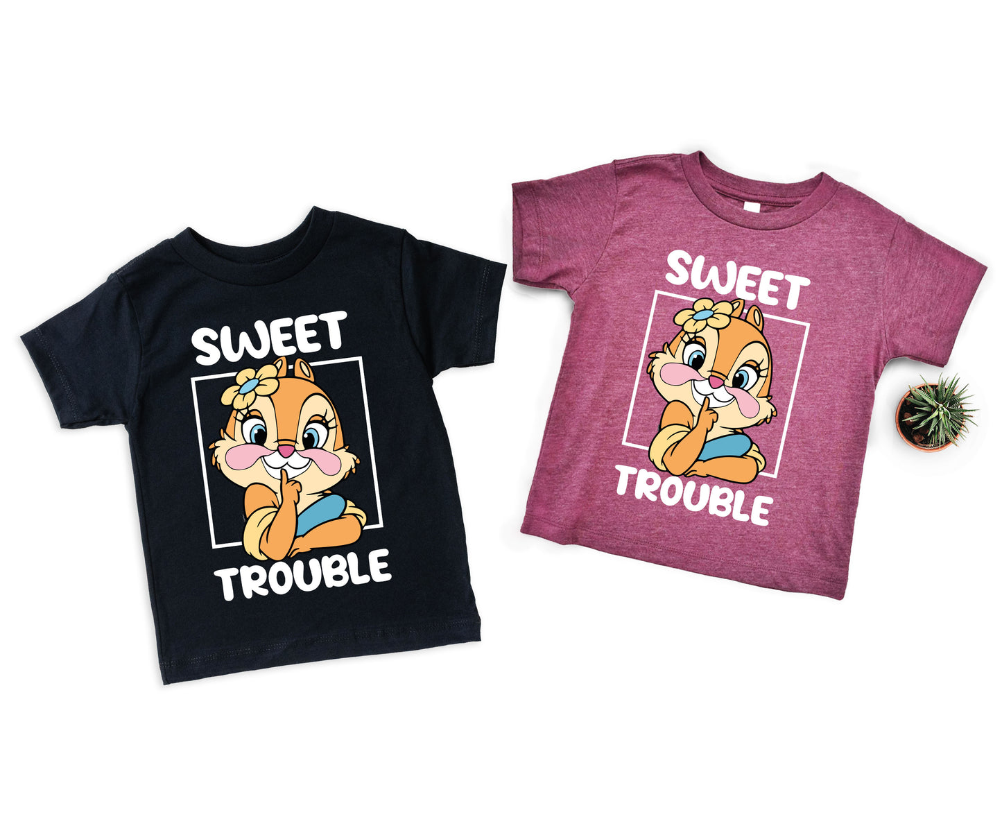 Sweet Trouble Shirts, Double Trouble Shirts, Disney Chip And Dale Shirts-newamarketing