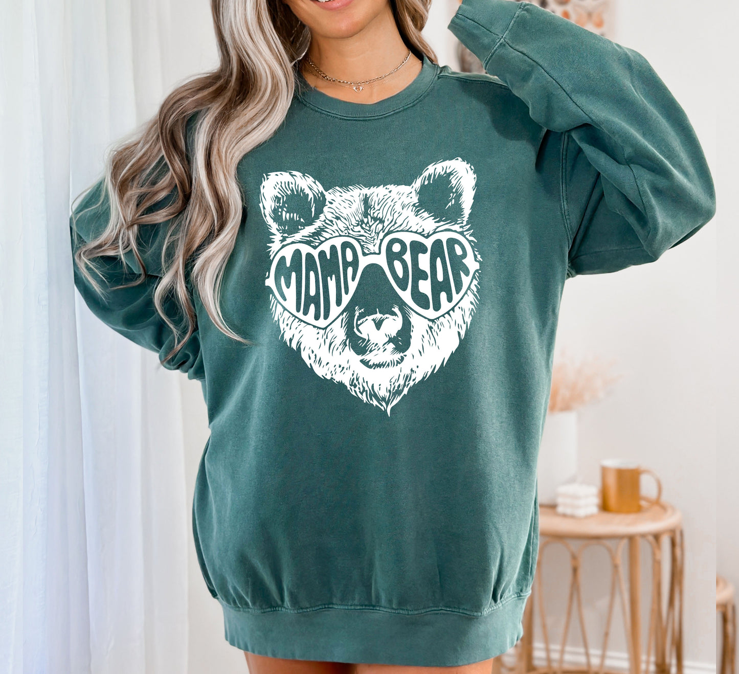 Mama Bear Sweatshirt, Comfort Colors Sweatshirt, Mothers day Gift-newamarketing