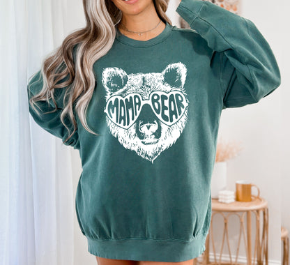 Mama Bear Sweatshirt, Comfort Colors Sweatshirt, Mothers day Gift-newamarketing