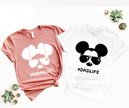 Mom and Dad Disney Shirts, Family Disney Matching Shirts, Disneyland Shirts-newamarketing