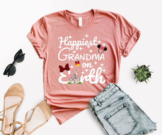 Happiest Tees On Earth, Disney Grandma Shirt, Disney Family Shirts-newamarketing