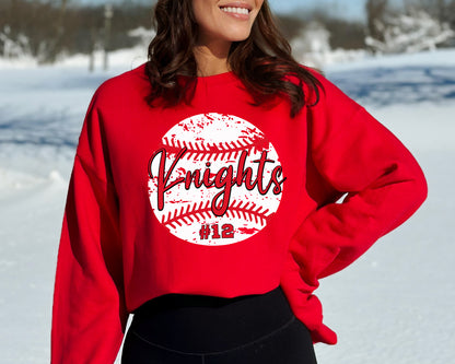 Custom Softball Hoodie, Personalized Baseball Sweatshirt, Vintage Baseball Sweaters-newamarketing