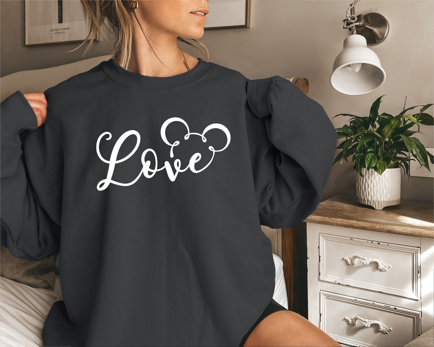 Disney Love Sweatshirt, Disney Mickey Hoodie, Love Sweater-newamarketing