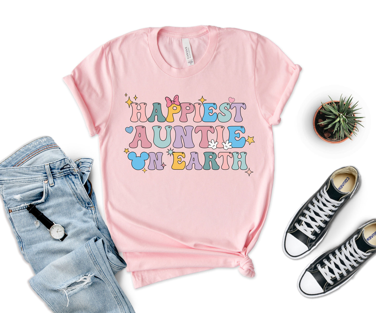 Happiest Aunt on Earth T-shirt, Disney Aunt Shirt, Disney Trip Shirt-newamarketing