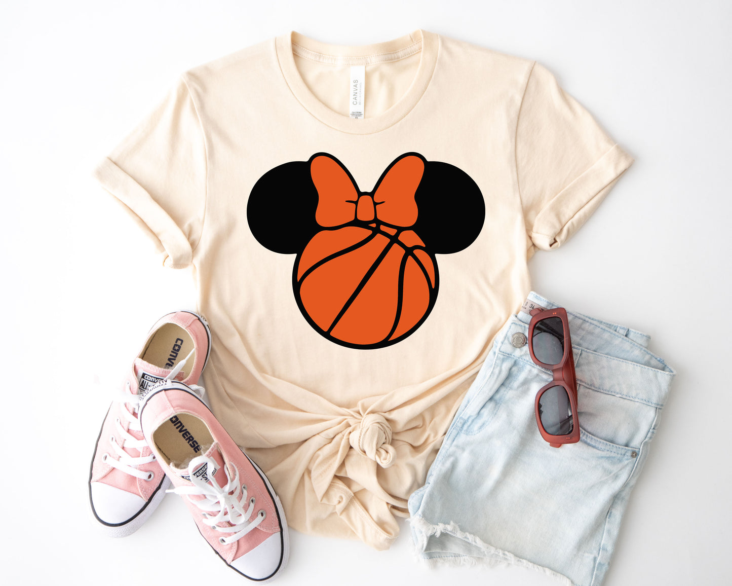 Mickey Basketball Shirt, Disney Basketball Shirt, Mickey Head Shirt-newamarketing