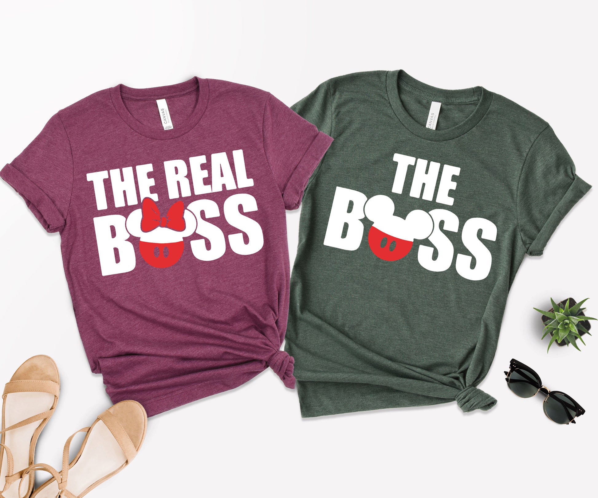 The Boss Shirt, Couple Disney Shirts, The Real Boss T-Shirt-newamarketing