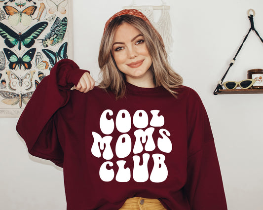 Cool Moms Club Sweatshirt, Cool Mom Hoodie, Pregnancy Ugly Sweater-newamarketing