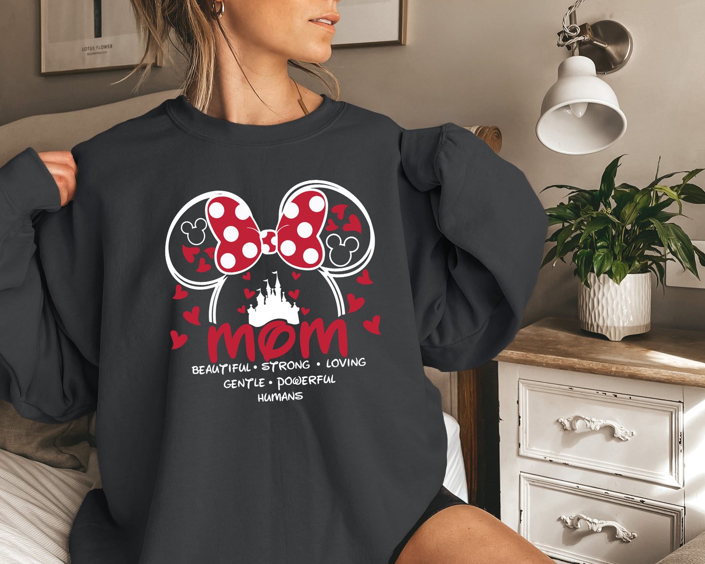 Minnie Mouse Sweatshirt, Minnie Mouse Hoodie, Womens Minnie Sweatshirt-newamarketing