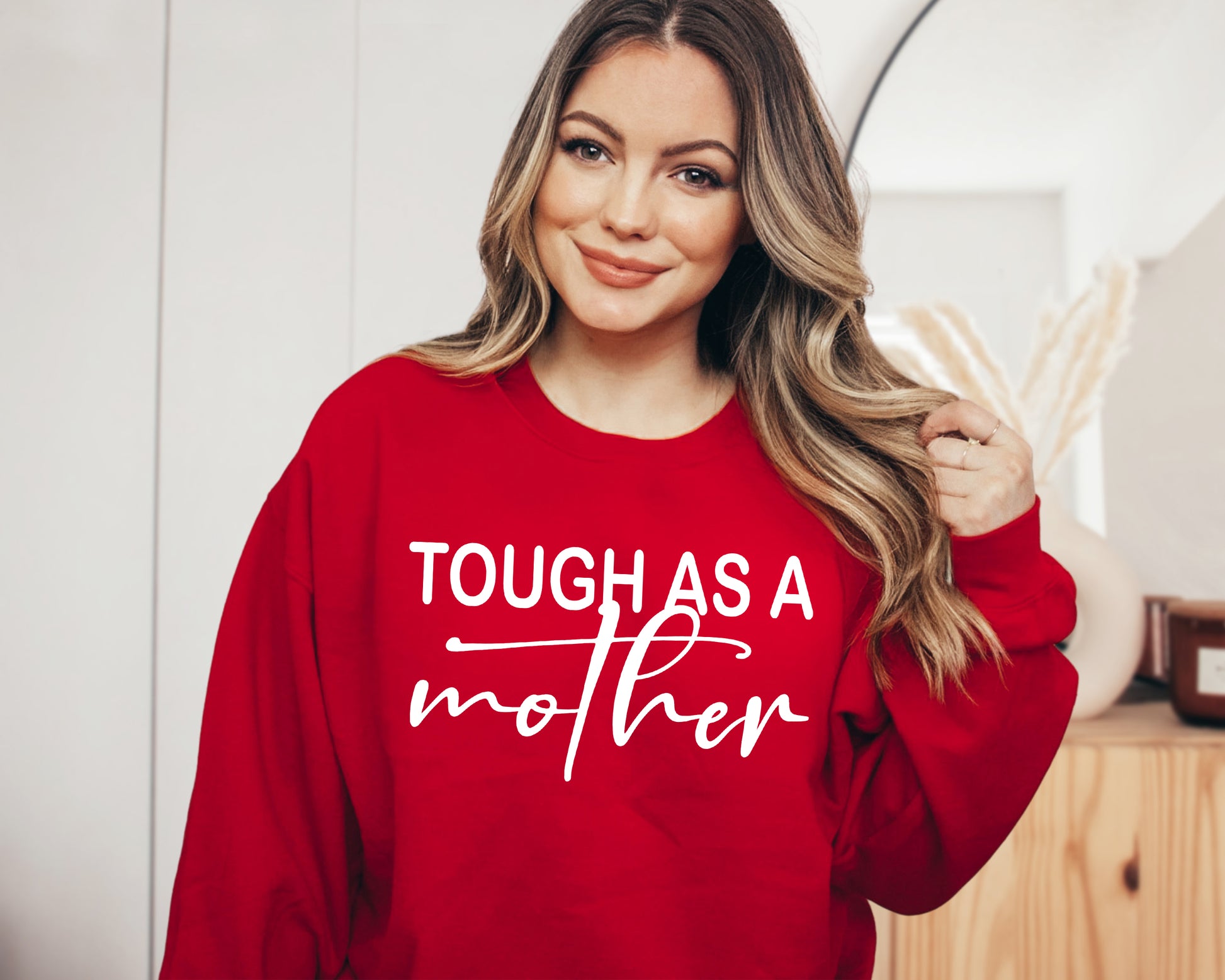 Tough As A Mother Sweatshirt, Mothers Day Gift, Mom Life Hoodie-newamarketing