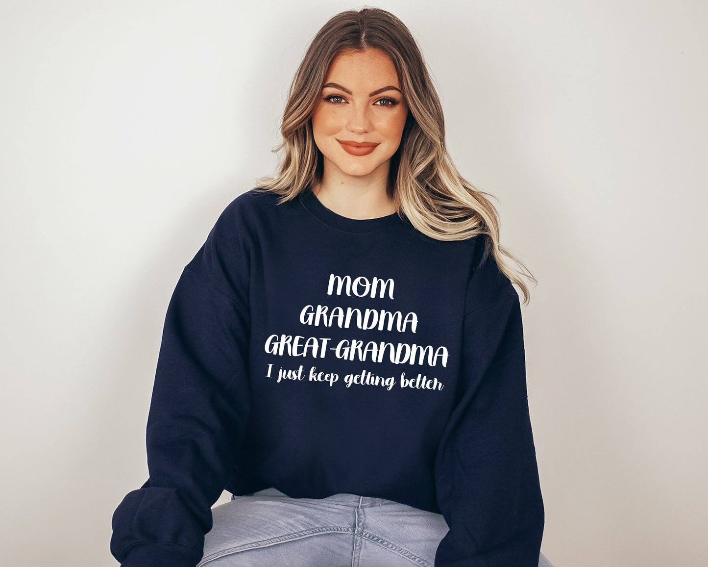 Mom Grandma Great-Grandma Sweatshirt, Cool Gifts For Grandma, Grandma Hoodie-newamarketing