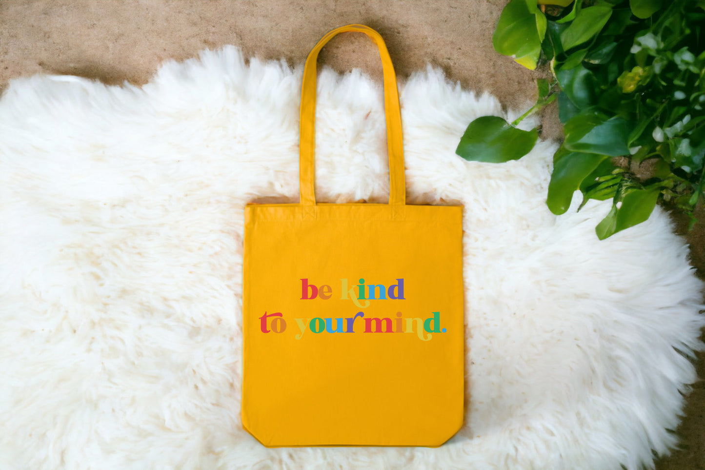 Be Kind To Your Mind Tote Bag, Self Care Gift, Mental Health Tote Bag-newamarketing