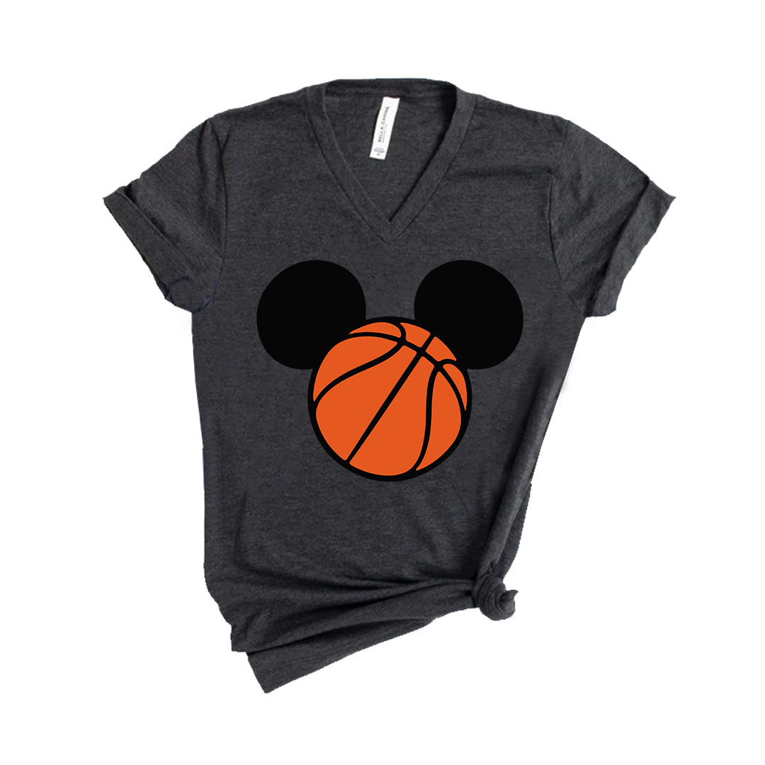 Mickey Basketball Shirt, Disney Basketball Shirt, Mickey Head Shirt-newamarketing