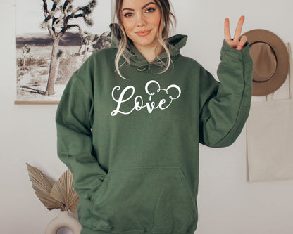 Disney Love Sweatshirt, Disney Mickey Hoodie, Love Sweater-newamarketing