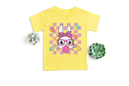 Easter Bunny Shirt, Pink Easter Bunny, Bunny With Glasses T-Shirt-newamarketing