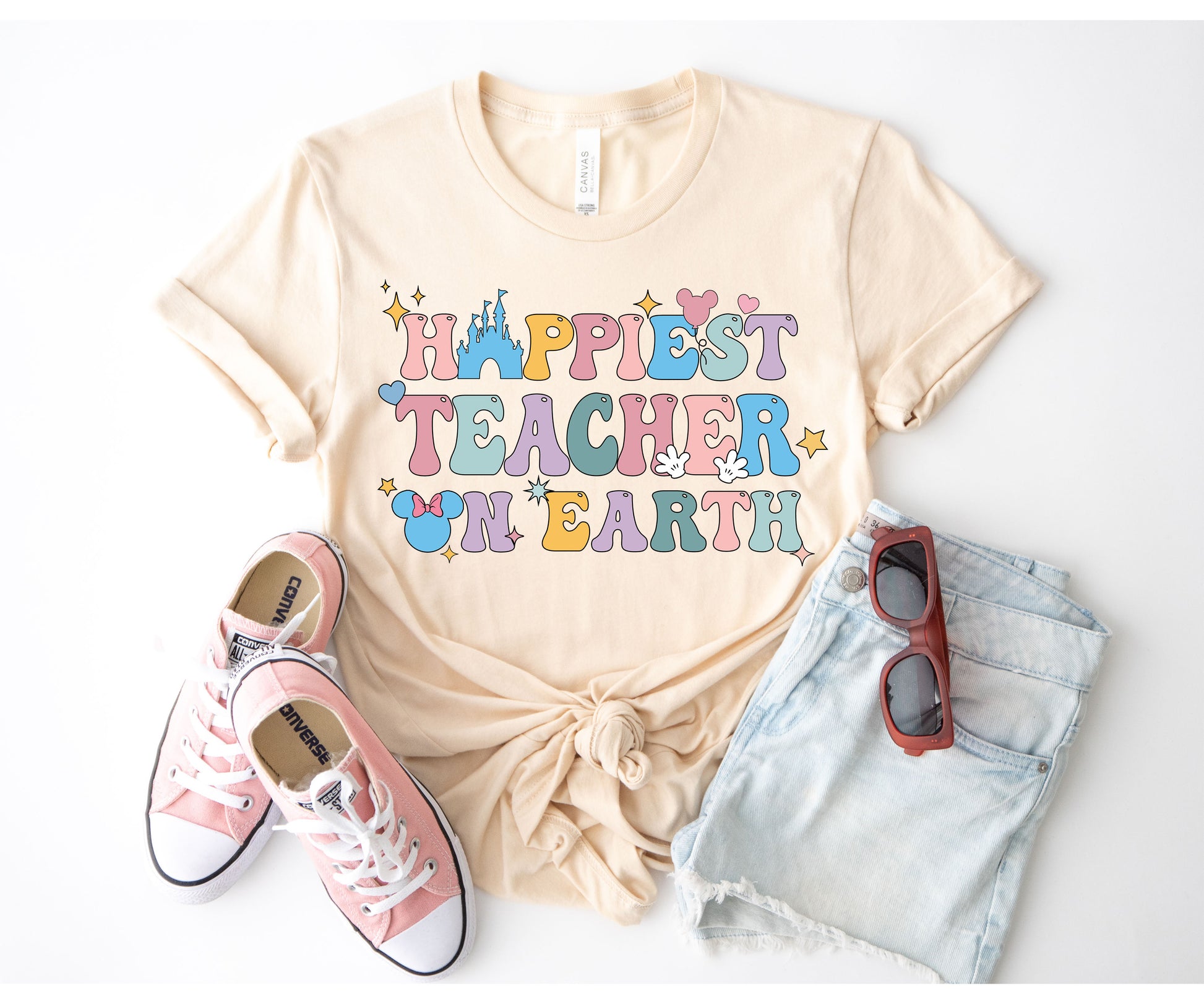 Happiest Teacher on Earth Shirt, Disney Gift for Teacher, Teacher Disney Shirt-newamarketing