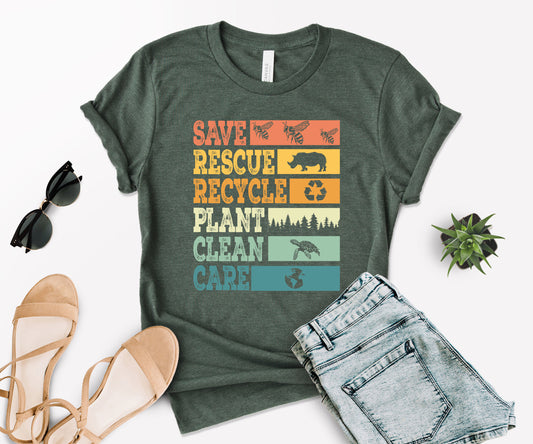 Save The World Shirt, Save The Planet Tee, Nature Lover T-Shirt-newamarketing