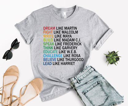 Dream Like Martin Shirt, Martin Luther King T-Shirt, Black History Month Shirt-newamarketing