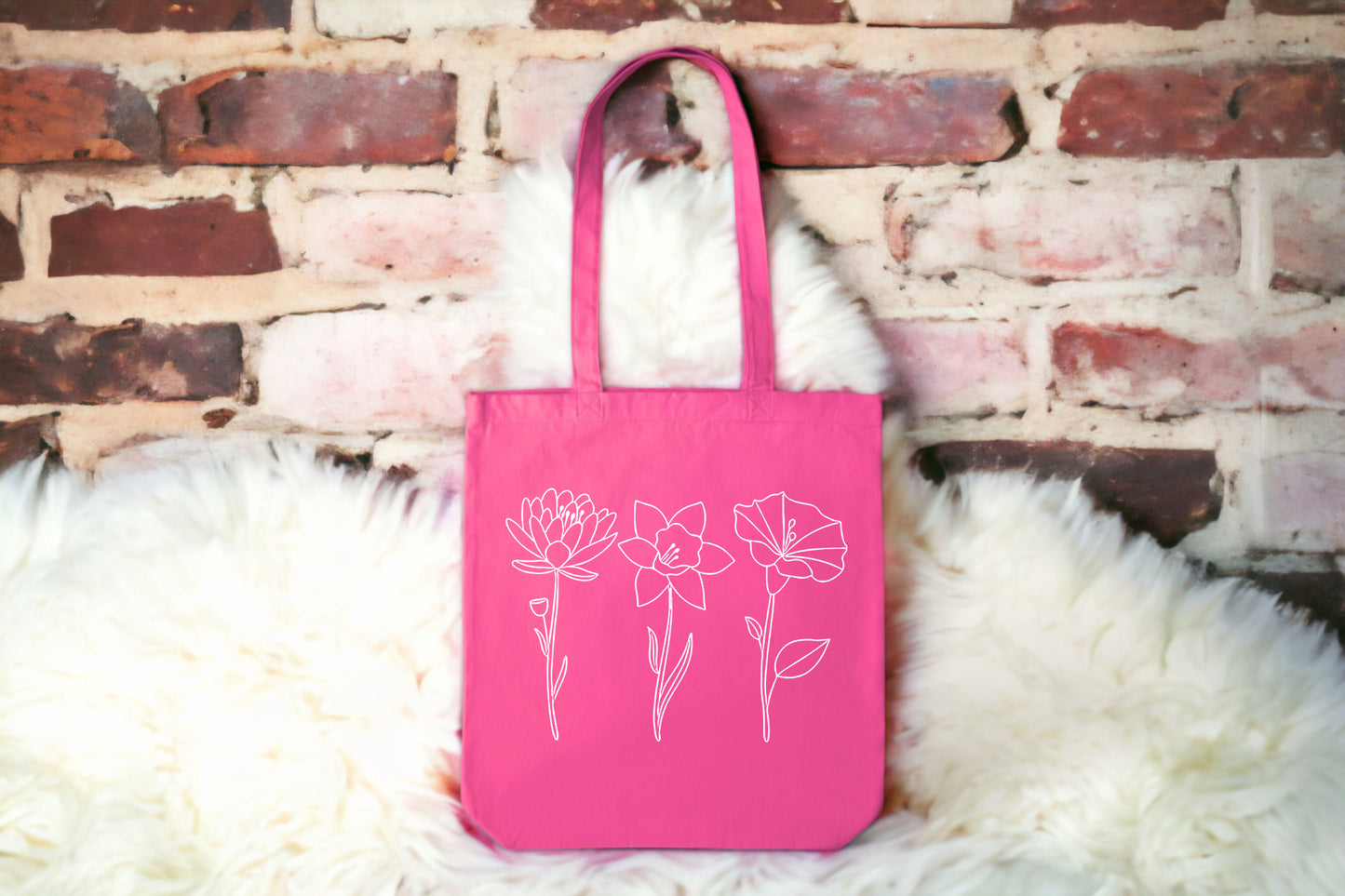 Floral Tote Bags, Tote Bag Flower Design, Personalized Tote Bag-newamarketing