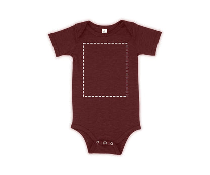 Bella Canvas Baby Onesies, Custom T-Shirt Design, Personalized T-Shirt Heather Maroon - newamarketing