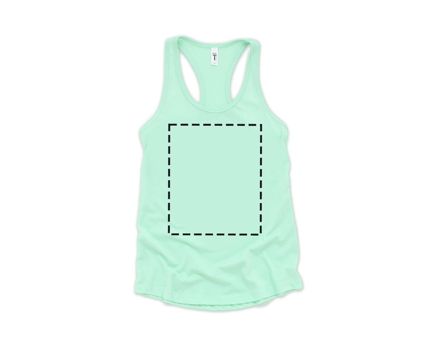 Next Level Women Tank Tops, Custom Tank Top Design, Personalized Tank Top Mint-newamarketing