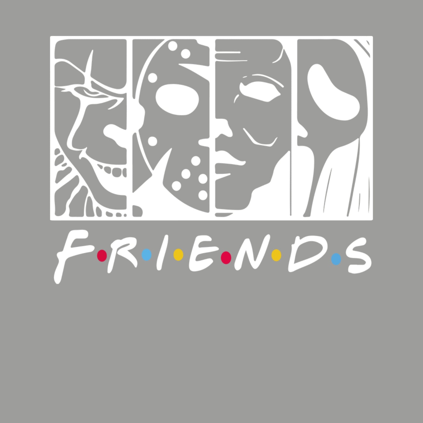 Friends Horror Movie Hoodie - Funny Michael Myers Halloween Graphic Hooded Sweatshirt