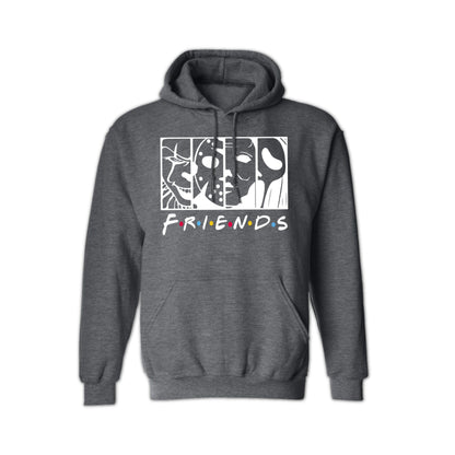 Friends Horror Movie Hoodie - Funny Michael Myers Halloween Graphic Hooded Sweatshirt