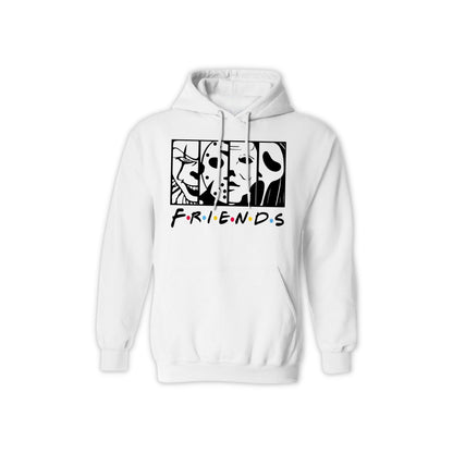 Friends Horror Movie Hoodie - Funny Michael Myers Halloween Graphic Hooded Sweatshirt