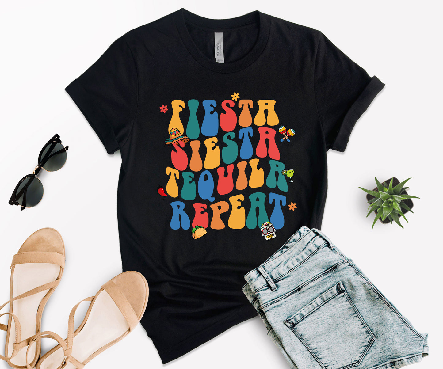 Cinco De Mayo Shirts, Mexican Fiesta Shirts, Fiesta Siesta Tequila Repeat-newamarketing