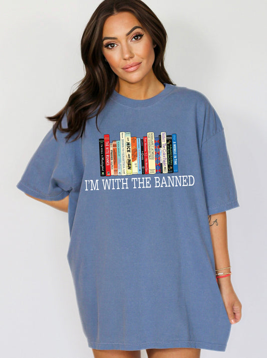 Comfort Color T-Shirts, I'm with The Banned Shirt, Banned Books Shirt-newamarketing