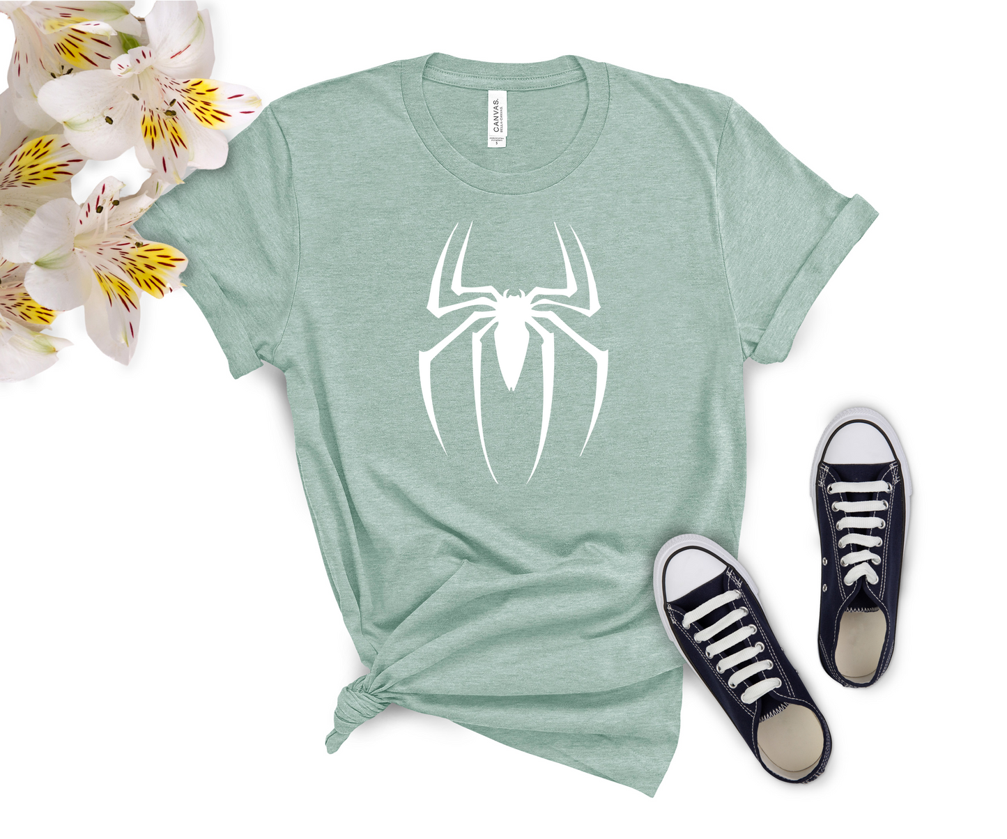 Newa Marketing- Spider Lover Shirt, Funny Superhero Shirt, Dad Son Matching T-Shirt, Spider Birthday Shirt, Toddler Birthday Shirt, Gift For Spider Lover, Mickey Ghost Skateboarding Shirt, Halloween, family, Mickey and Friends, matching, t-shirts, Made in the USA, high-quality, cotton, graphic tee, Disney,characters, mom, dad, kids, trip, Disneyland, spooky, adult, youth, toddler, baby onesie