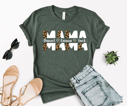 Mothers Day Shirt, Custom Mama Shirt, Personalized Mom Shirt-newamarketing