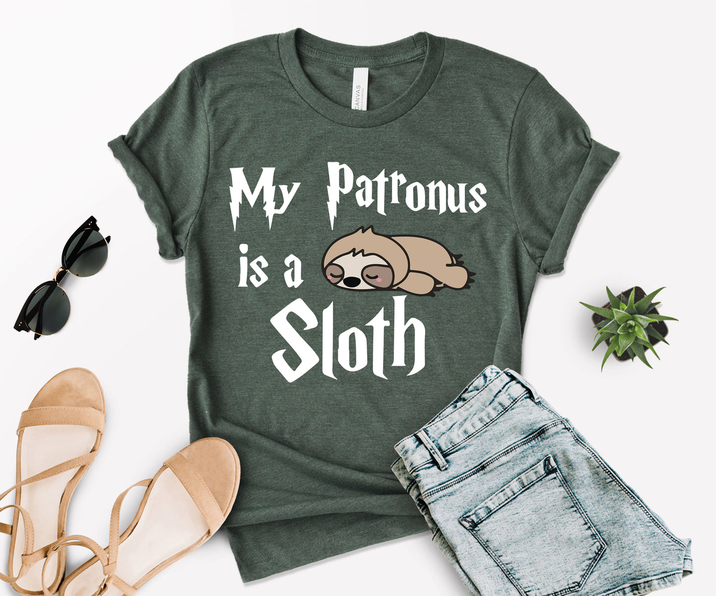 Sloth Shirt, Funny Sloth Shirts, My Patronus Is A Sloth-newamarketing