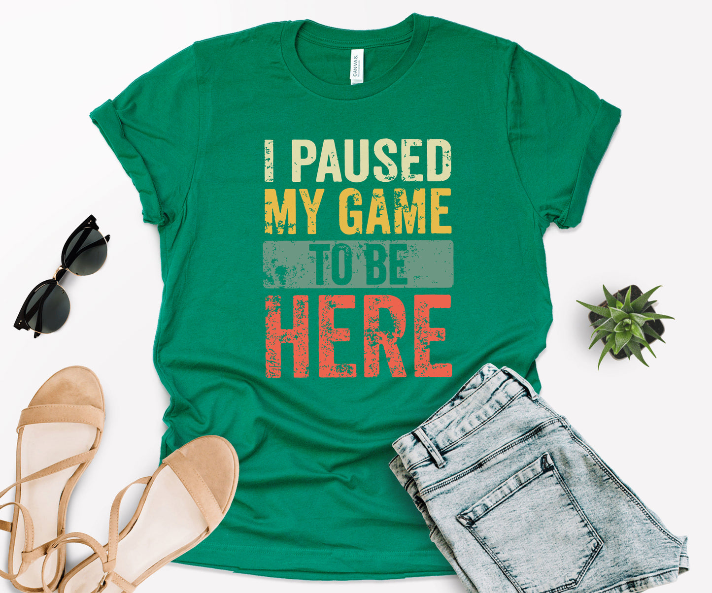 I Paused My Game To Be Here T-Shirt, Gamer Shirt, Funny Gaming Shirt-newamarketing