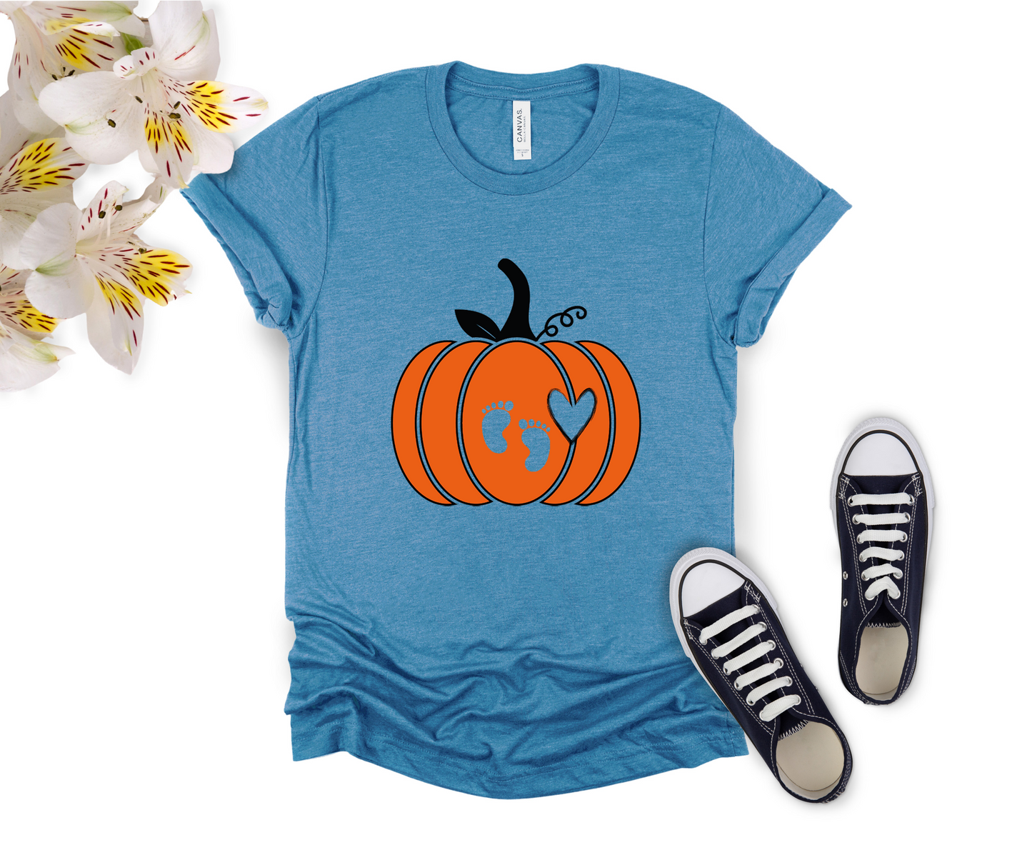 Pumpkin Shirt, Halloween Costume, Pumpkin Spice Gender Reveal, Mom T-Shirt